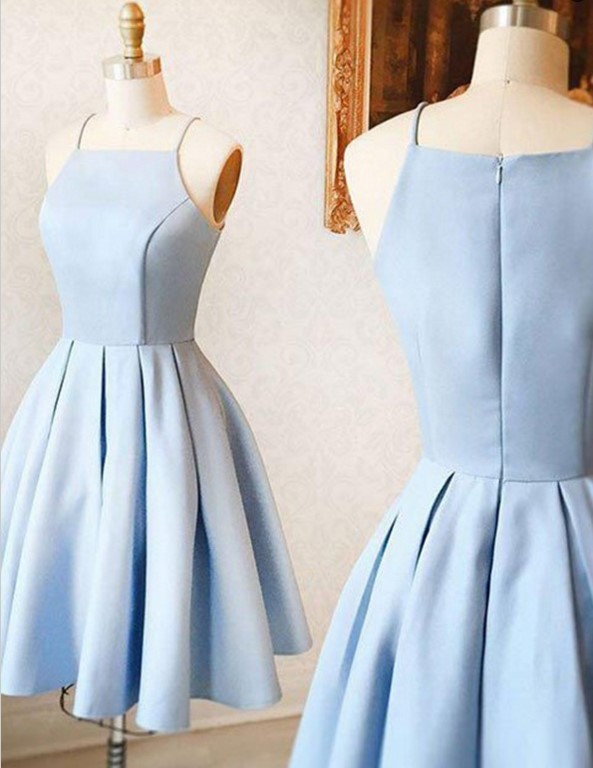 simple baby blue dress