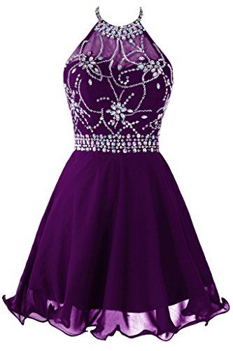Short Dark Purple Dresses